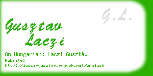 gusztav laczi business card